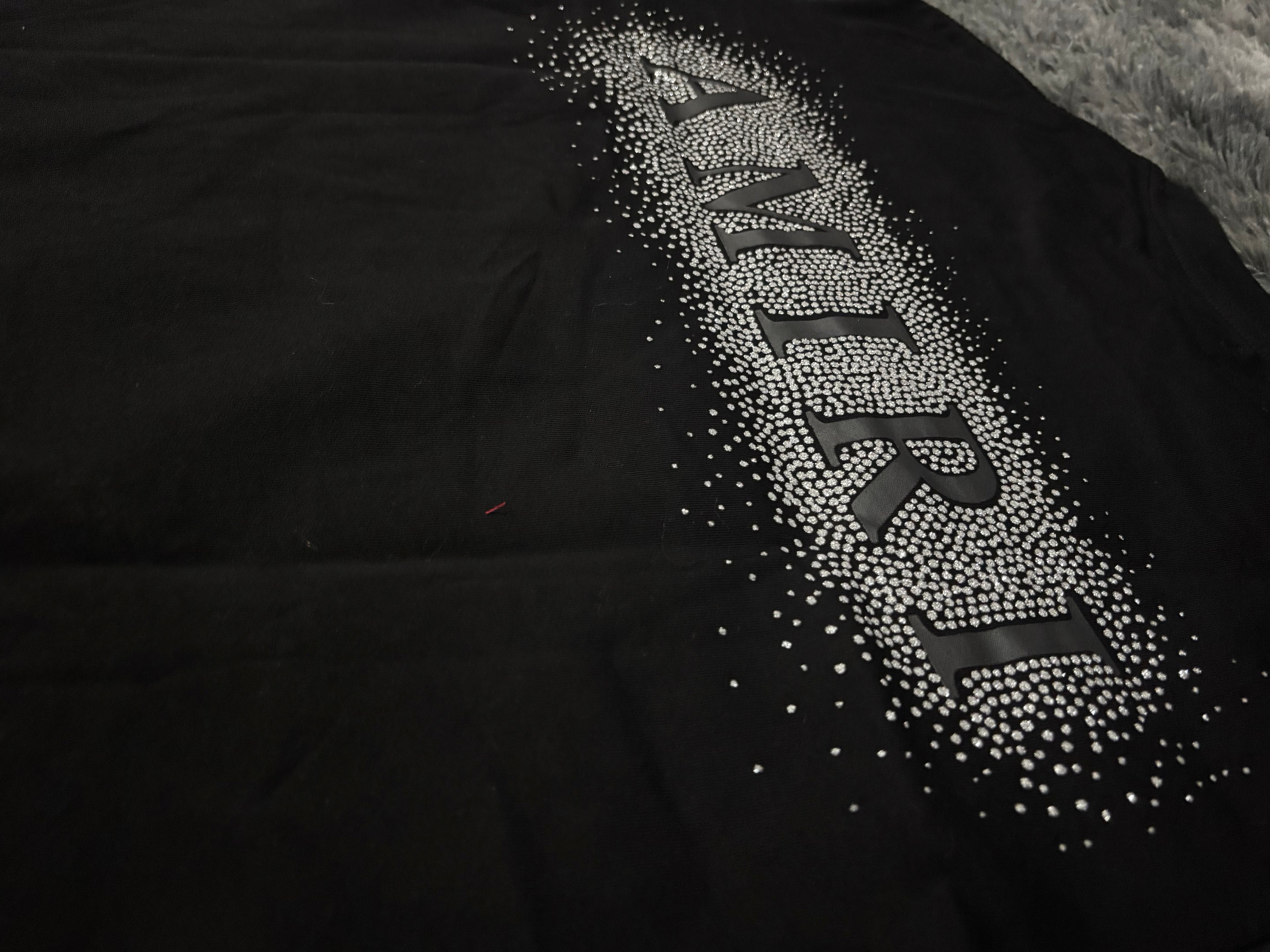 AMIRI CRYSTALS BLACK CAMISETA