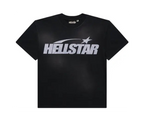 HELLSTAR CLASSIC LOGO GLITTER BLACK CAMISETA