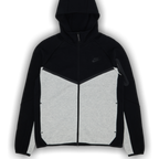 NIKE TECH FLECCE GREY/BLACK HOODIE