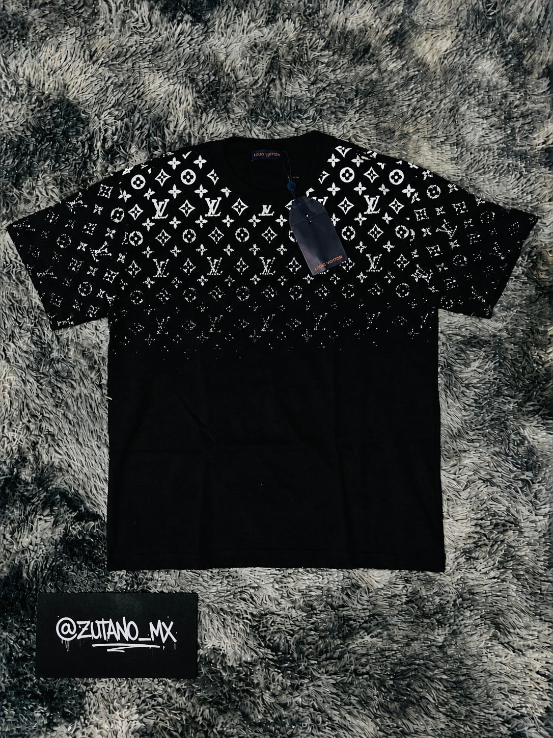 LOUIS VUITTON GRADIENT BLACK/WHITE CAMISETA