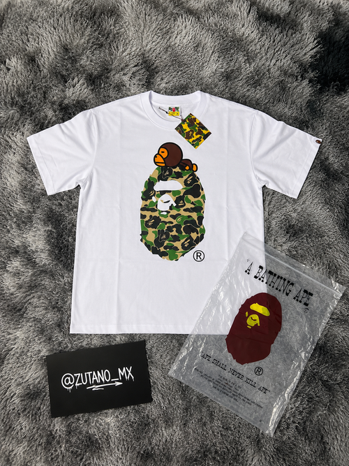 BAPE CAMO WHITE CAMISETA