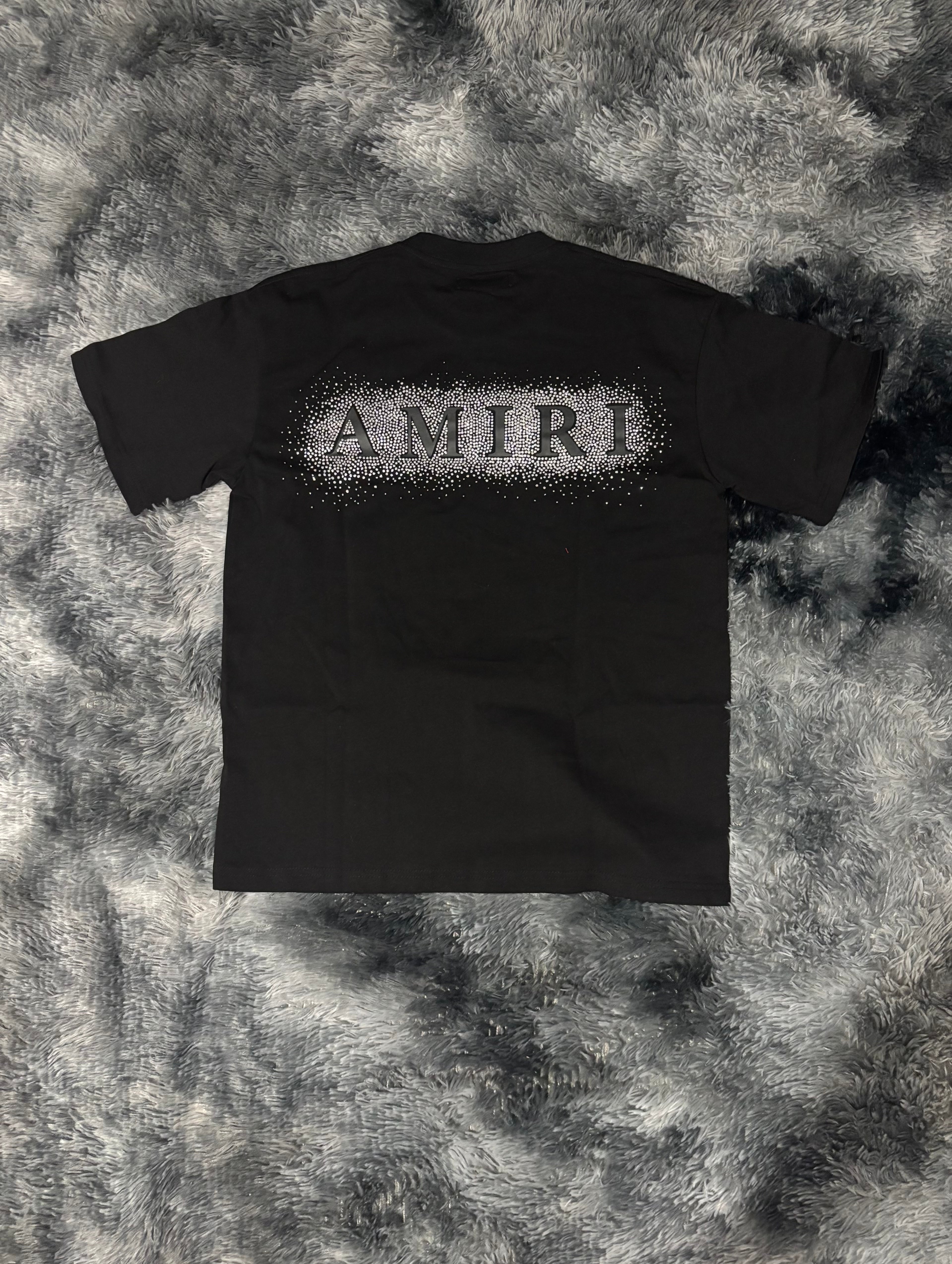 AMIRI CRYSTALS BLACK CAMISETA