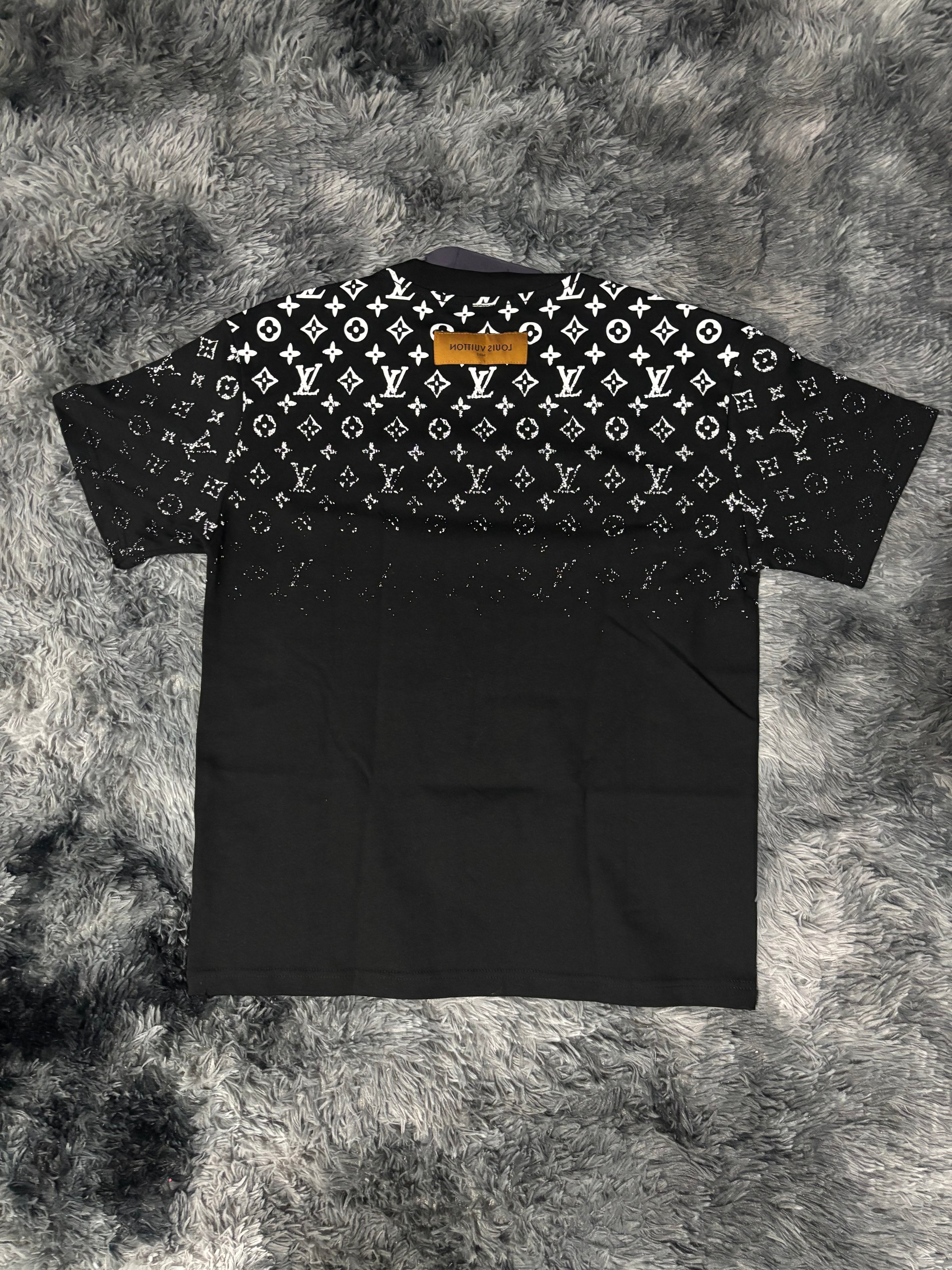 LOUIS VUITTON GRADIENT BLACK/WHITE CAMISETA