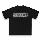 AMIRI CRYSTALS BLACK CAMISETA