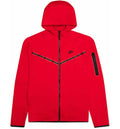 NIKE TECH FLECCE RED HOODIE