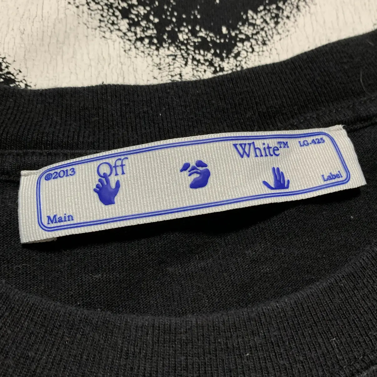 OFF WHITE SPRAY MARKER BLACK/WHITE CAMISETA